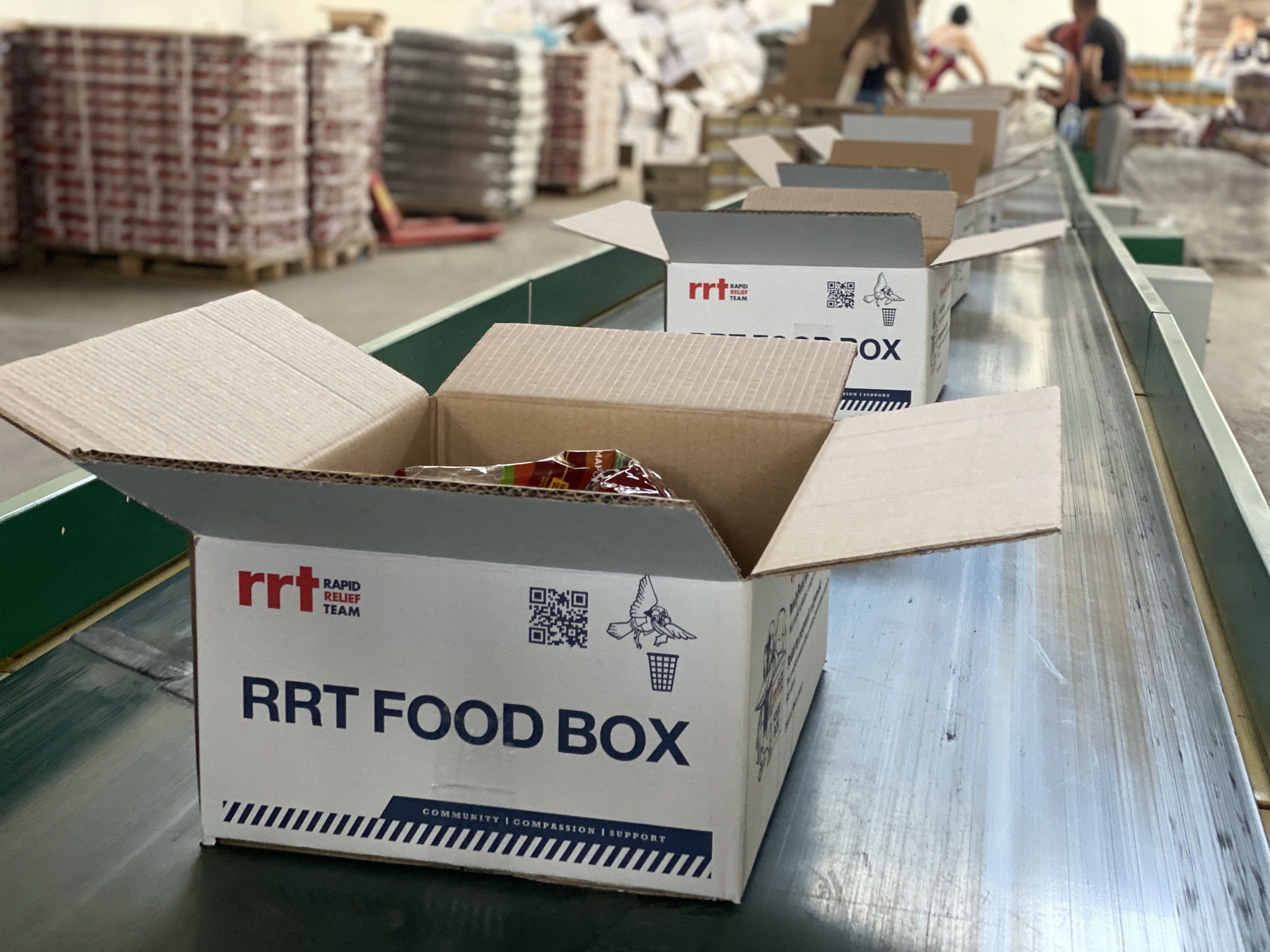 8000 food packages together with RRT